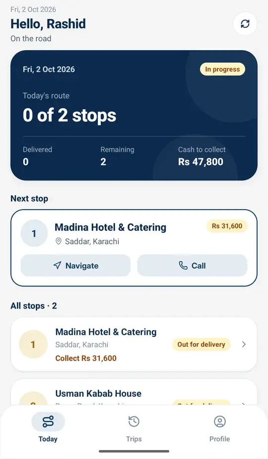 Gasflow Delivery app